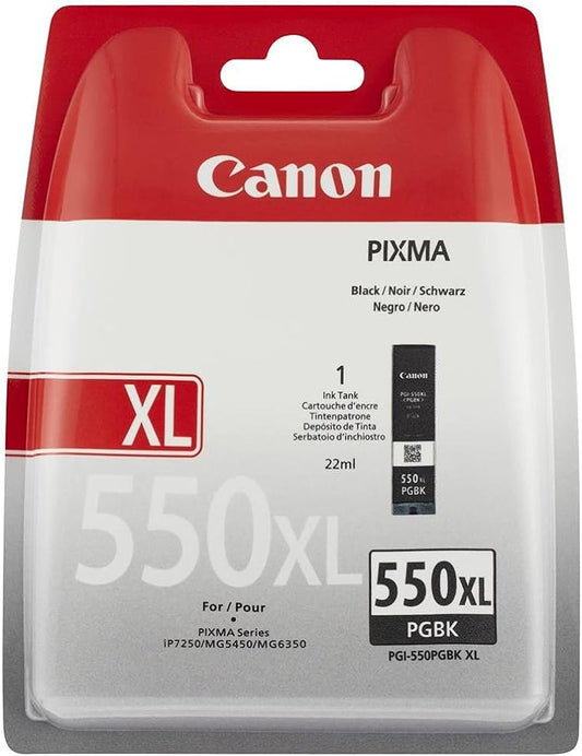 Canon PGI-550XL Cartouche d'encre Noire authentique (TVA incluse)