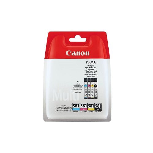 Canon CLI-581 Multipack Cartouche d'encre CMYK authentique (TVA incluse)