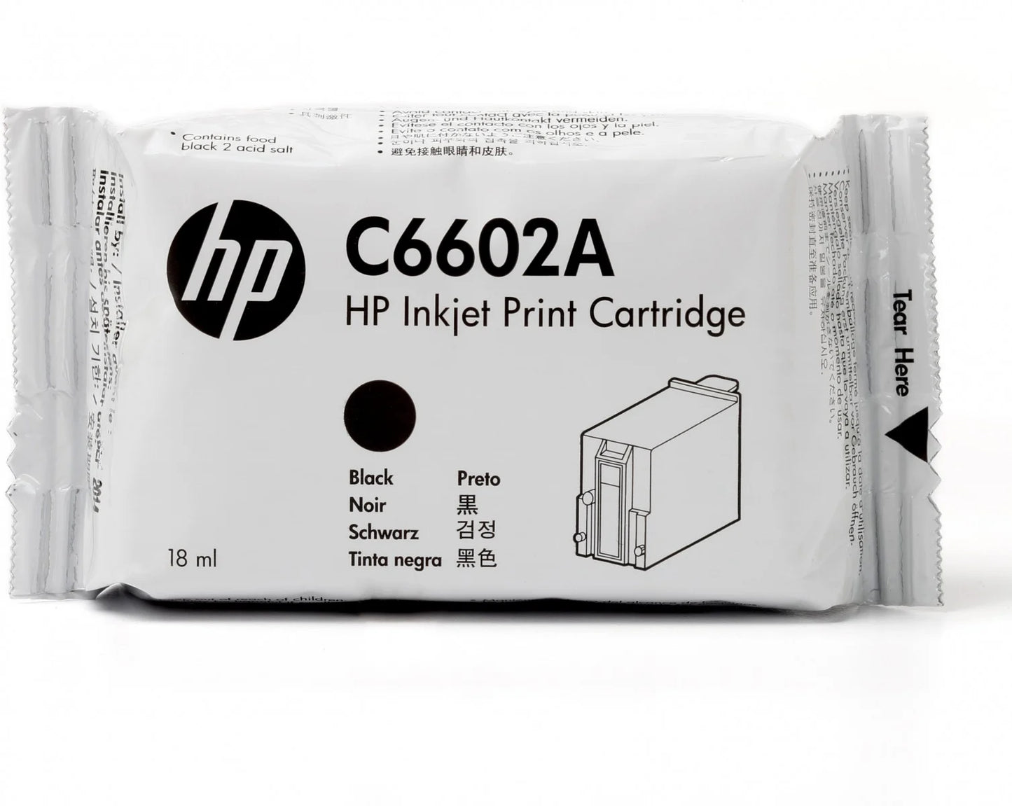 HP C6602A cartouche d'encre Noire authentique (TVA incluse)