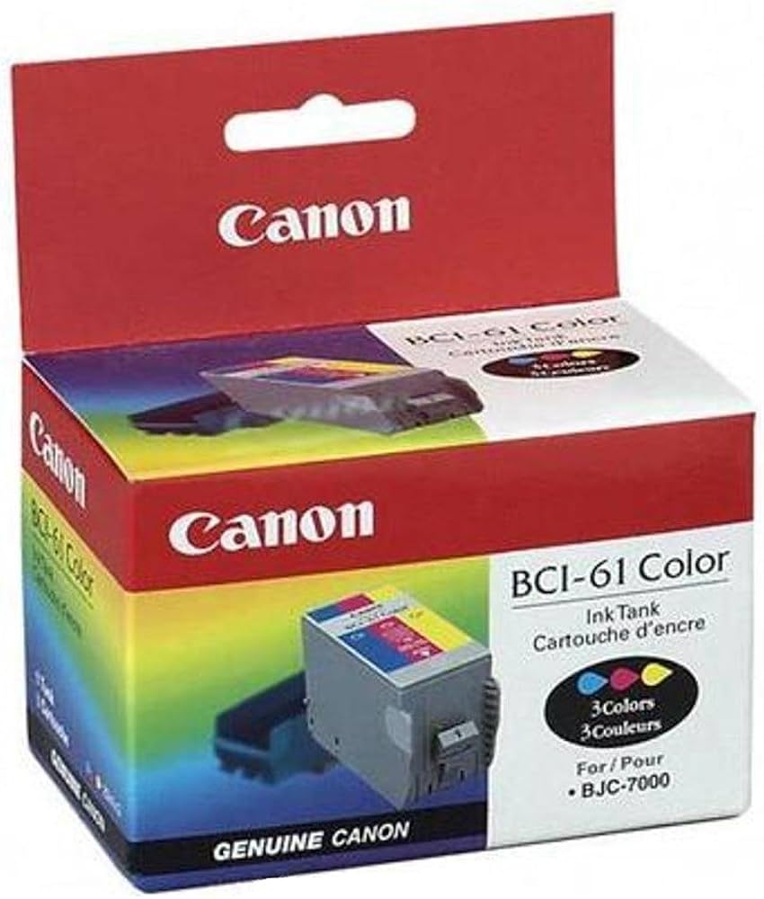 Canon BC-61 Cartouche d'encre couleur authentique (TVA incluse)