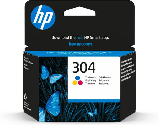 HP 304 cartouche d'encre Tricolore authentique N9K05AE (TVA incluse)