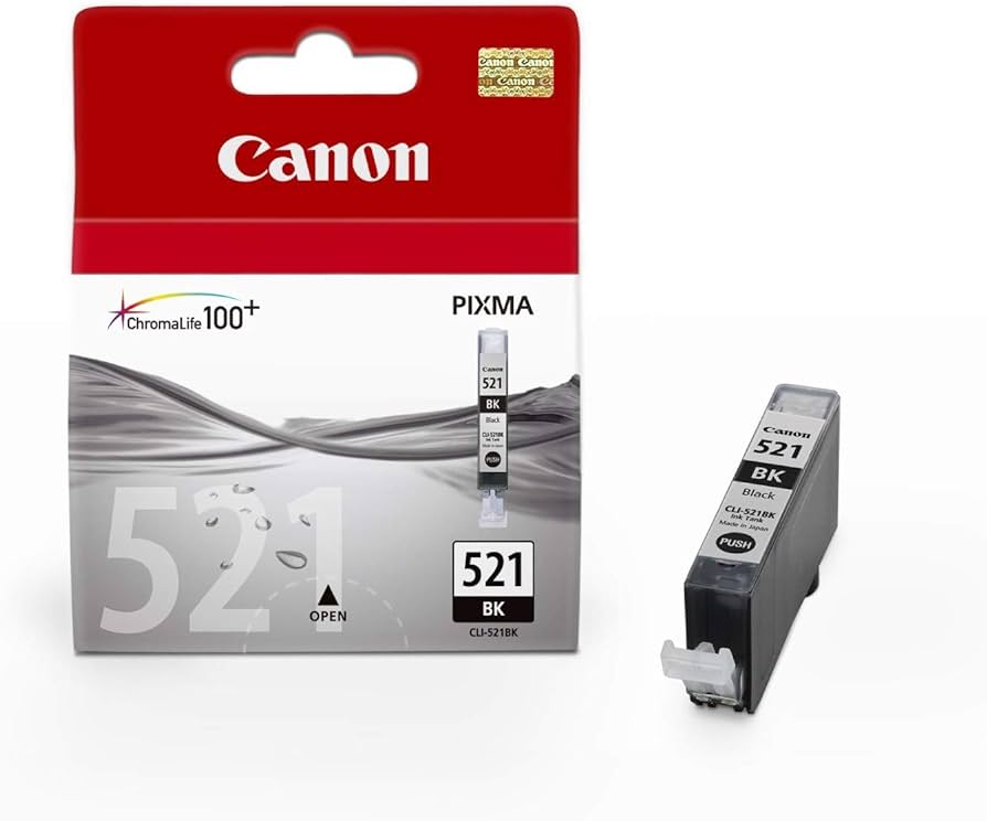 Canon CLI-521 cartouche d'encre Noire authentique (TVA incluse)