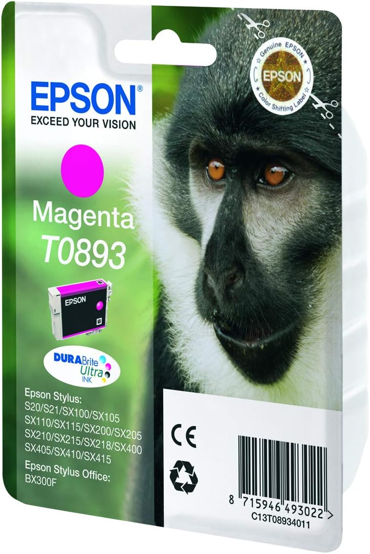 Epson T0893 cartouche d'encre Magenta authentique C13T08934011 (TVA incluse)