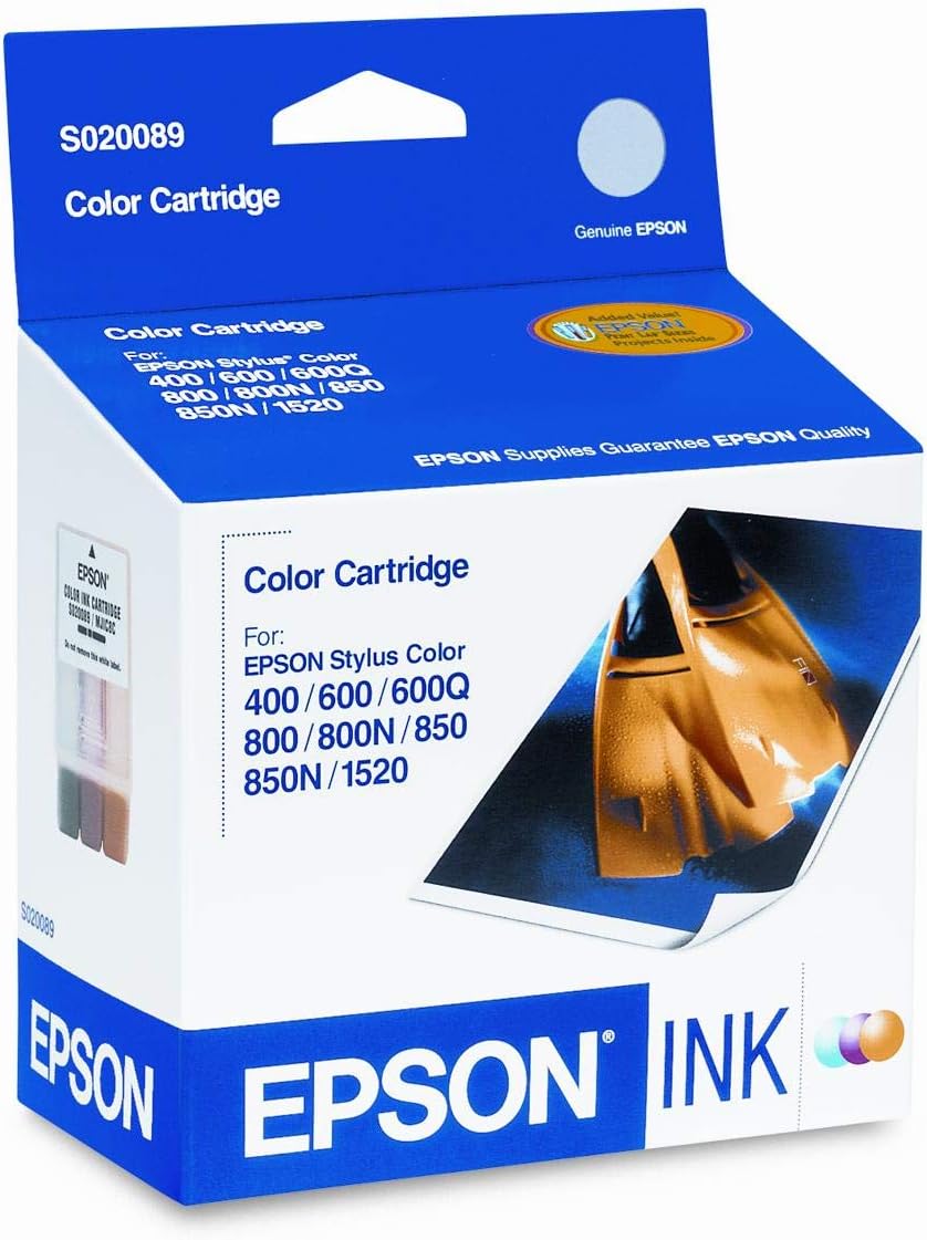 Epson S020089 cartouche d'encre Couleur authentique (TVA incluse)