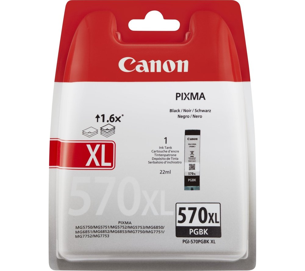 Canon PGI-570XL Cartouche d'encre Noire authentique (TVA incluse)