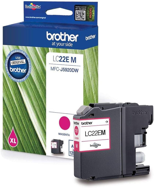 Brother LC22EM cartouche d'encre Magenta authentique (TVA incluse)