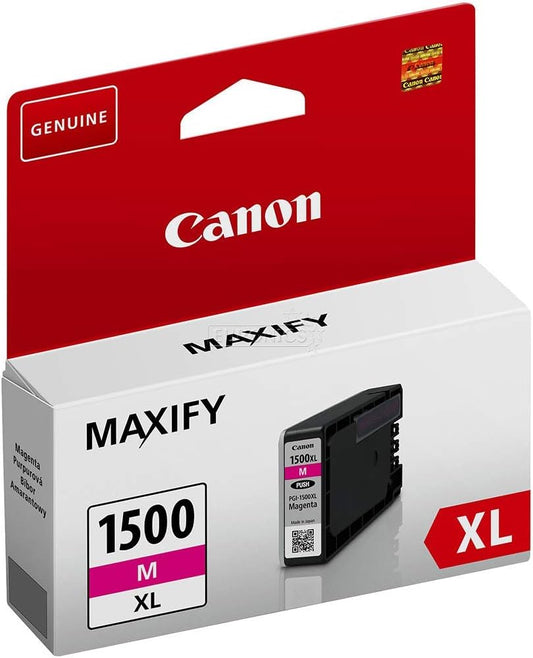 Canon PGI-1500XL Cartouche d'encre Magenta authentique (TVA incluse)