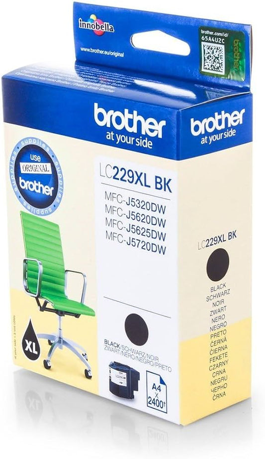 Brother LC229XL cartouche d'encre Noire authentique (TVA incluse)