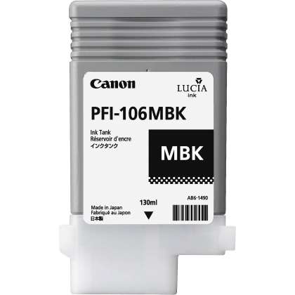 Canon PFI-106MBK Cartouche d'encre Noir Mat authentique 6620B001 (TVA incluse)