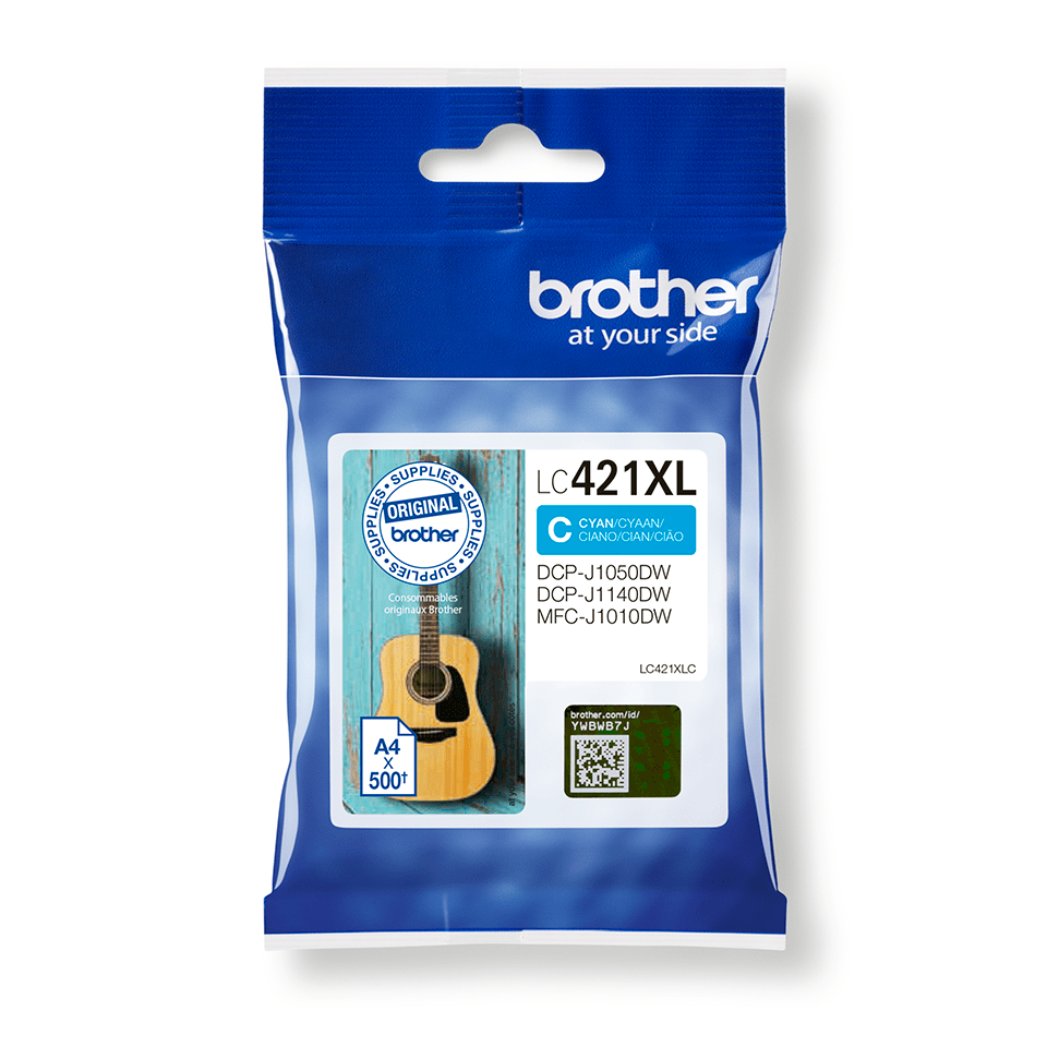 Brother LC421XL cartouche d'encre Cyan authentique (TVA incluse)
