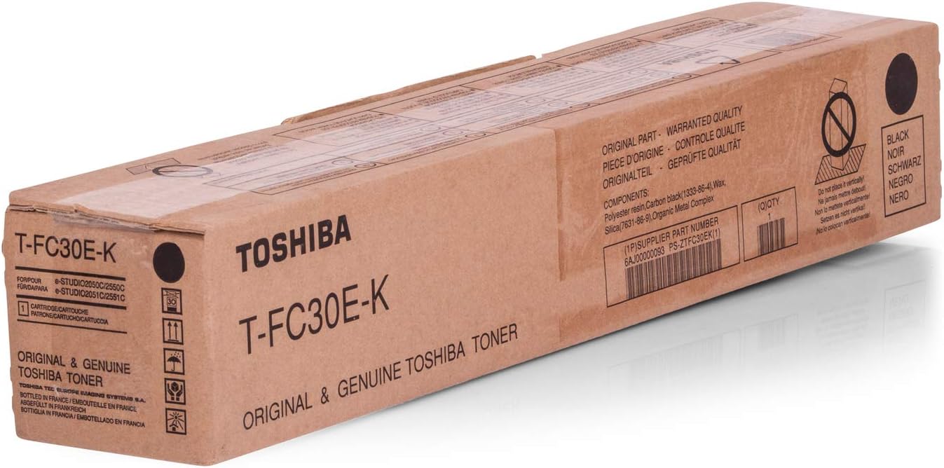 Toshiba T-FC30E-K (6AJ00000093) Cartouche de toner Noir authentique (TVA incluse)