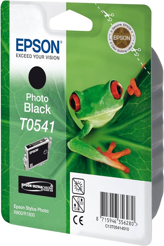 Epson T0541 cartouche d'encre Photo Noire authentique C13T05414010 (TVA incluse)