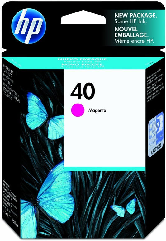 HP 40 cartouche d'encre Magenta authentique 51640ME (TVA incluse)