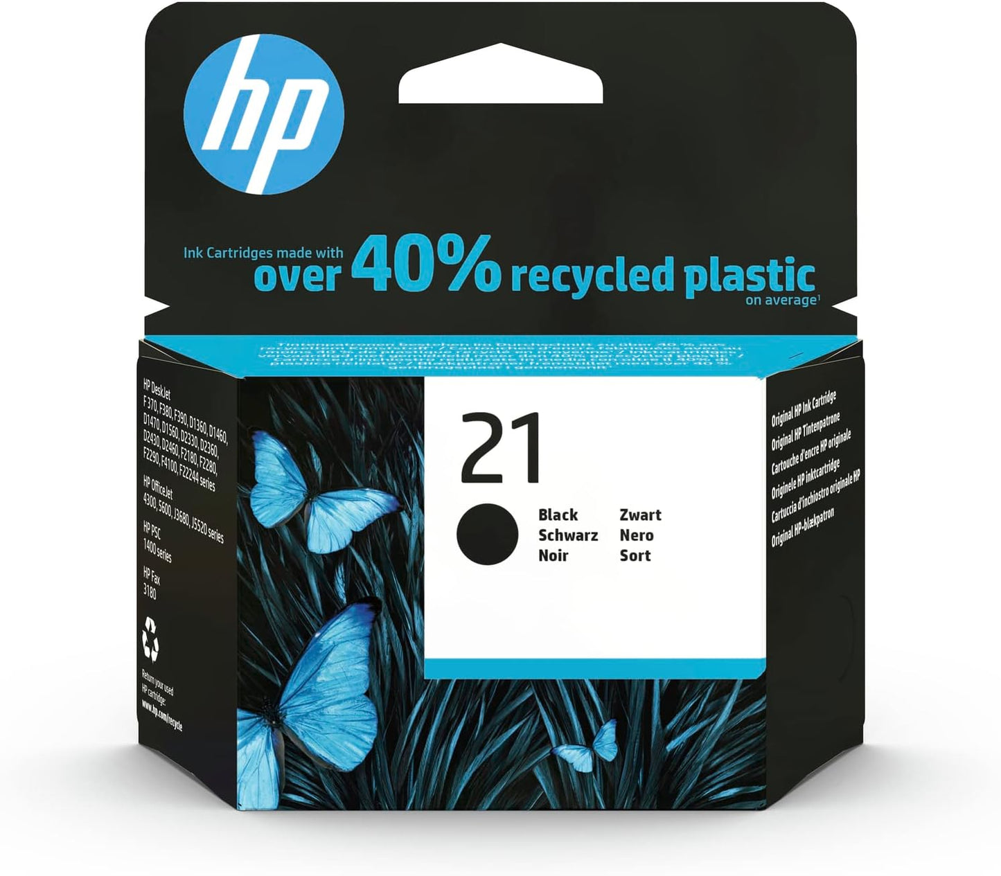 HP 21 cartouche d'encre Noire authentique C9351AE (TVA incluse)