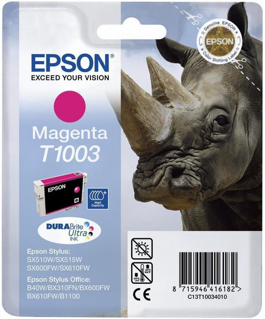 Epson T1003 cartouche d'encre Magenta authentique C13T10034010 (TVA incluse)