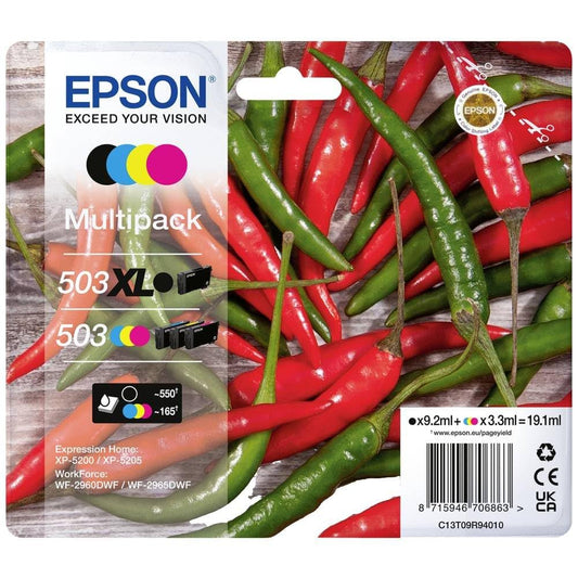 Epson Multipack 503XL Noir cartouche d'encre authentique 503 CMY (TVA incluse)