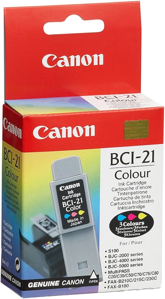 Canon BCI-21 cartouche d'encre Tricolore authentique (TVA incluse)