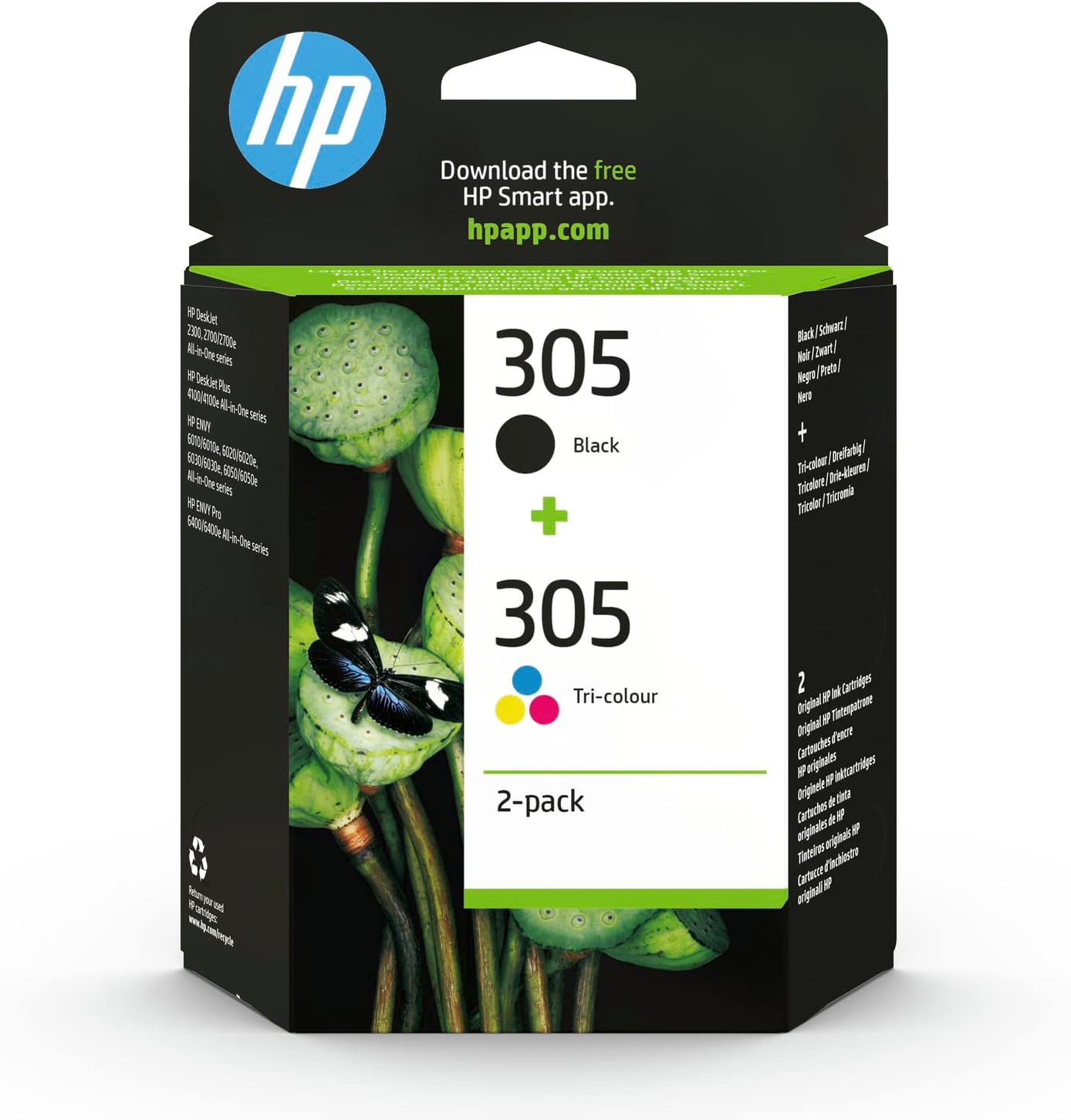 HP 305 Noir + Tricolore cartouche d'encre authentique 6ZD17AE (TVA incluse)