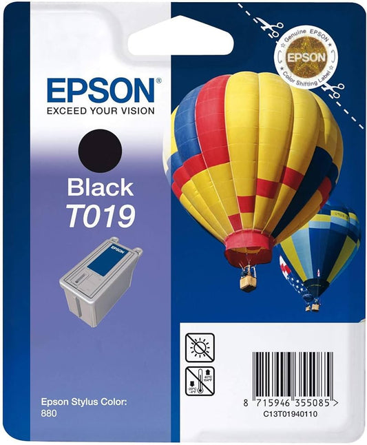 Epson T019 cartouche d'encre Noire authentique C13T01940110 (TVA incluse)