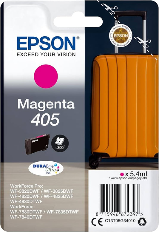 Epson 405 cartouche d'encre Magenta authentique (TVA incluse)