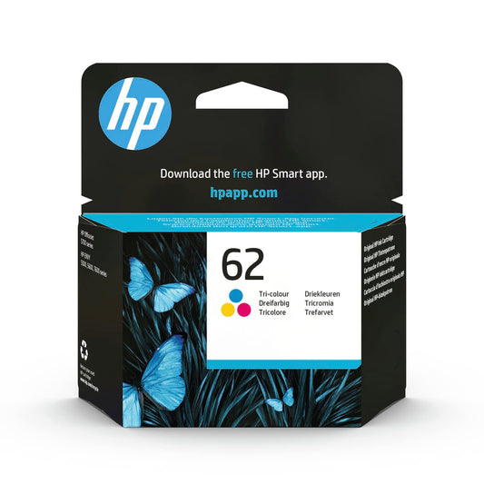 HP 62 cartouche d'encre Tricolore authentique C2P06AE (TVA incluse)