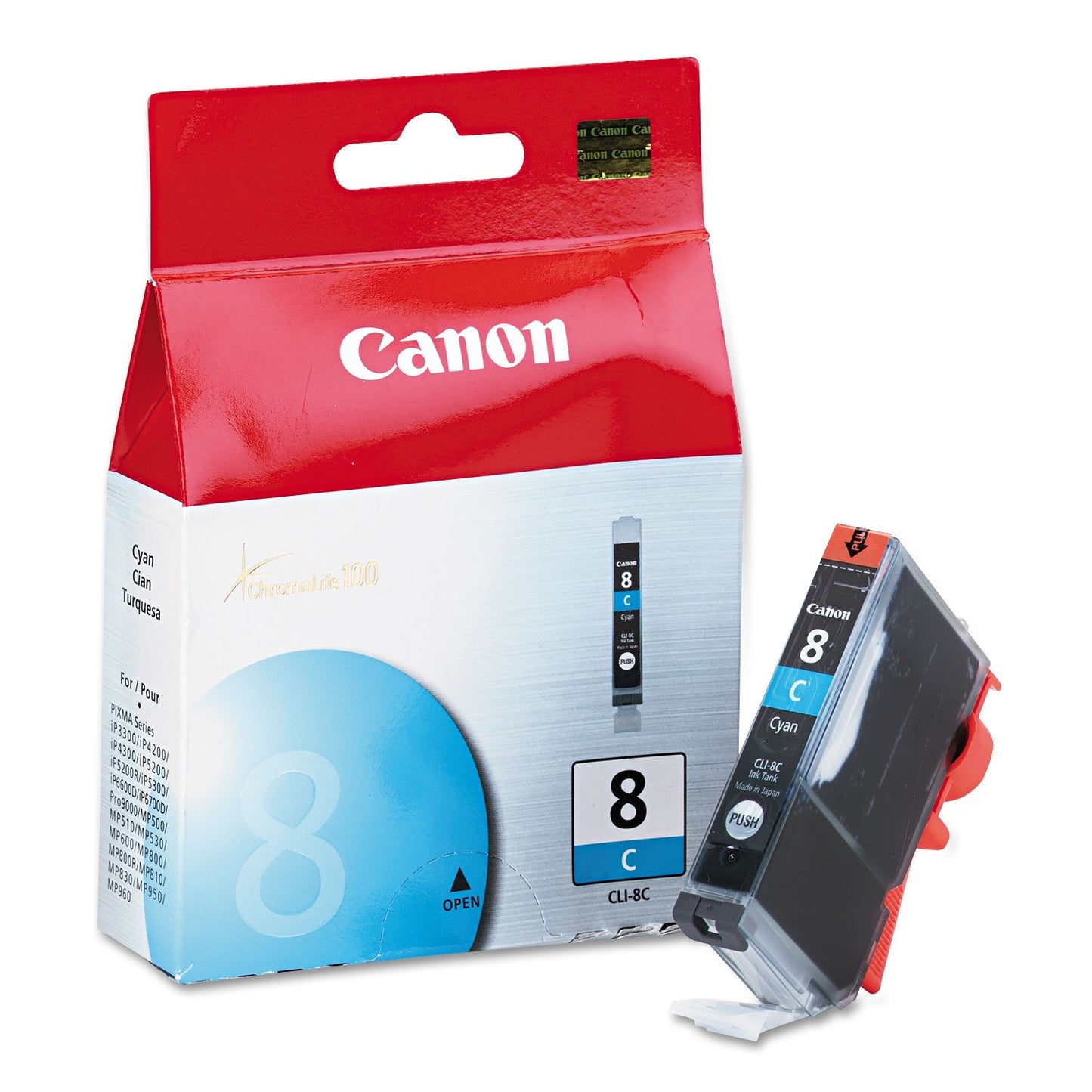 Canon CLI-8 Cartouche d'encre Cyan authentique (TVA incluse)