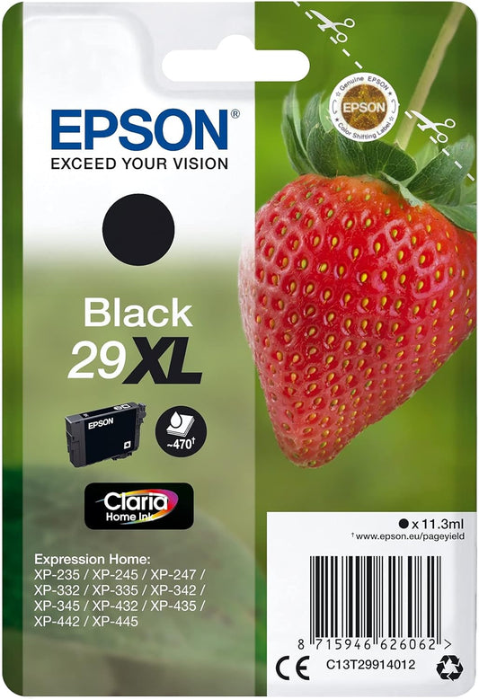 Epson 29XL cartouche d'encre Noire authentique haute capacité C13T29914012 (TVA incluse)