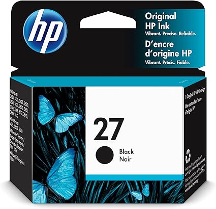 HP 27 cartouche d'encre Noire authentique C8727AE (TVA incluse)