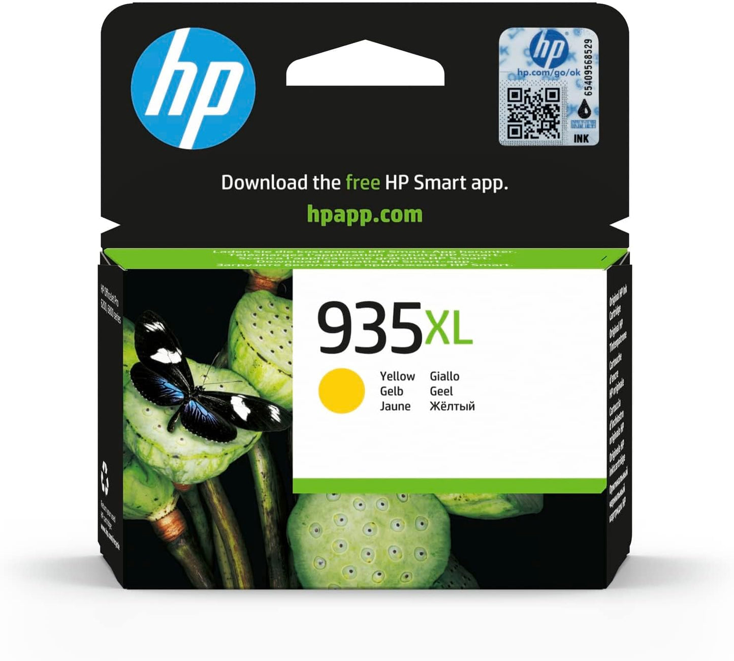 HP 935XL cartouche d'encre Jaune authentique C2P26AE (TVA incluse)