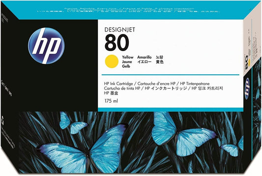 HP 80 Tête d'impression et Despositif de nettoyage Jaune authentique (TVA incluse)