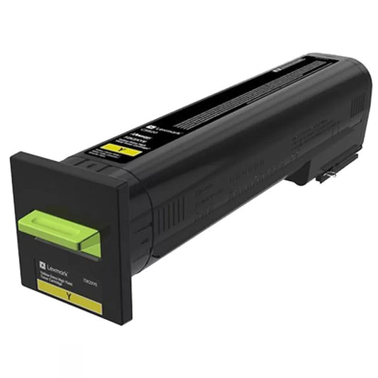 Lexmark 72K2XYE Cartouche de toner Jaune authentique (TVA incluse)