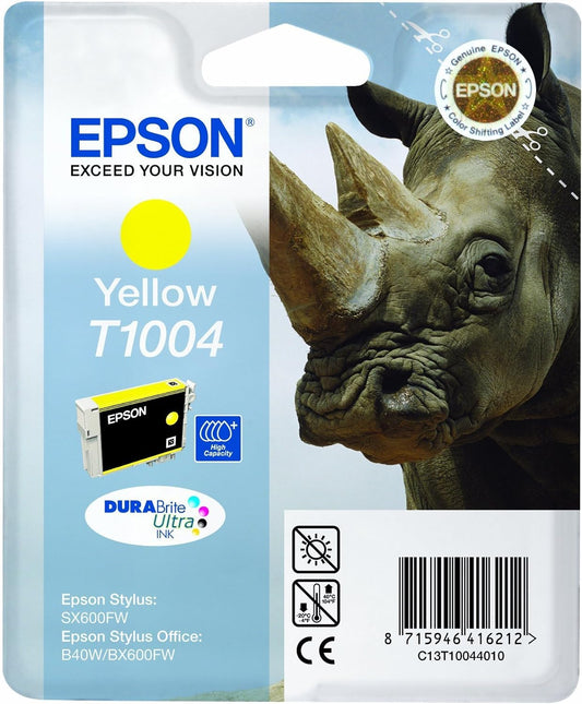 Epson T1004 cartouche d'encre Jaune authentique C13T10044010 (TVA incluse)