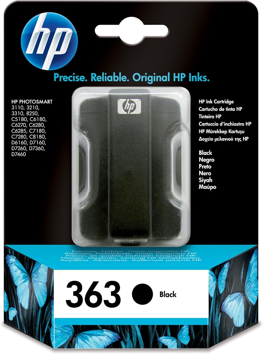 HP 363 cartouche d'encre Noire authentique C8721EE (TVA incluse)