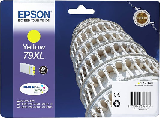 Epson 79XL cartouche d'encre Jaune authentique haute capacité C13T79044010 (TVA incluse)