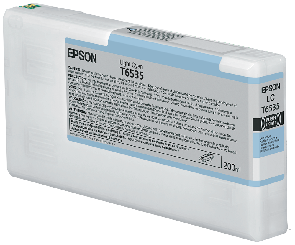 Epson T6535 cartouche d'encre Cyan Clair authentique (TVA incluse)