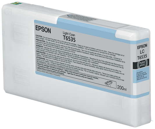 Epson T6535 cartouche d'encre Cyan Clair authentique (TVA incluse)