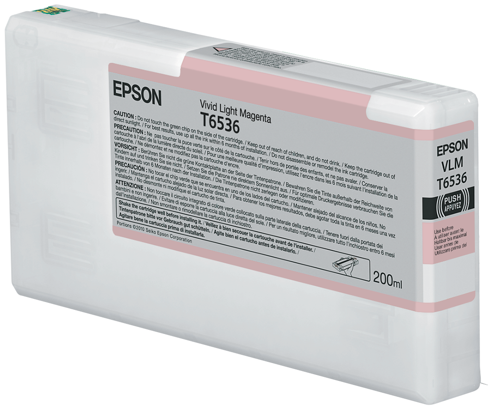 Epson T6536 cartouche d'encre Magenta Clair Vif authentique (TVA incluse)