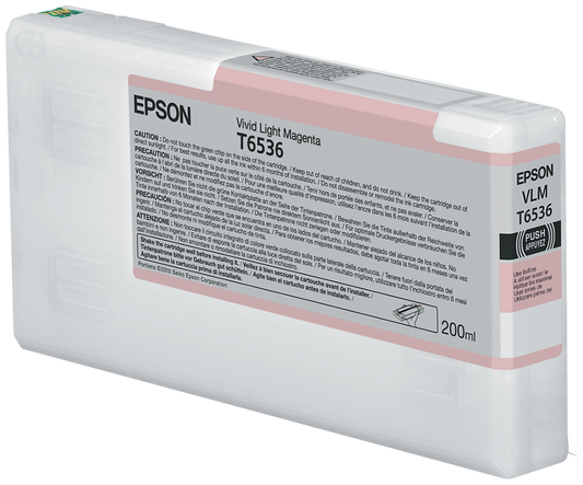 Epson T6536 cartouche d'encre Magenta Clair Vif authentique (TVA incluse)