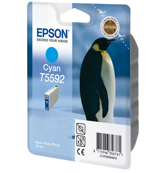 Epson T5592 cartouche d'encre Cyan authentique (TVA incluse)