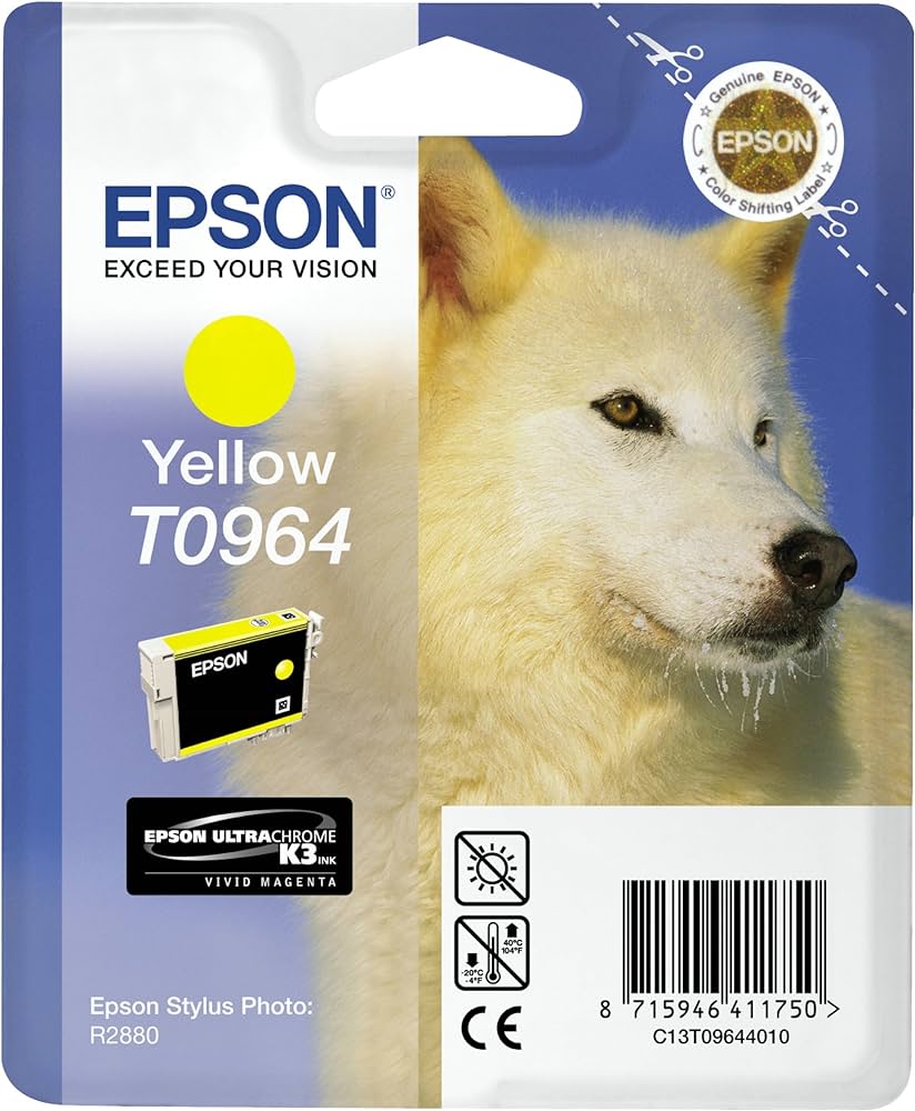 Epson T0964 cartouche d'encre Jaune authentique C13T09644010 (TVA incluse)