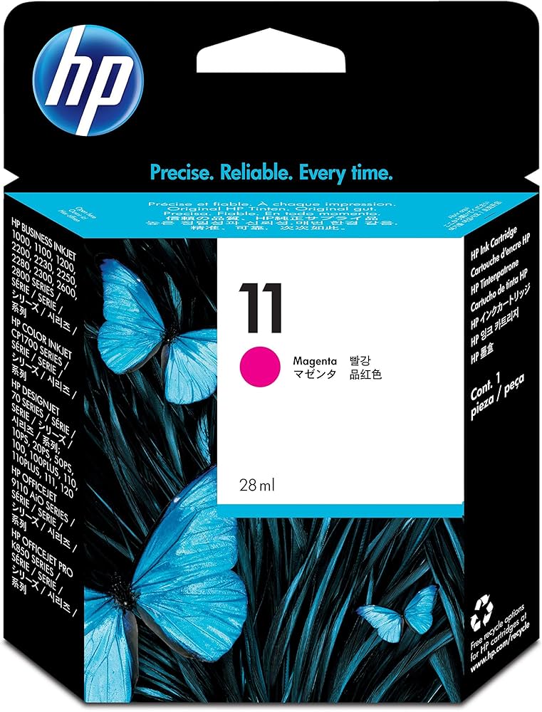 HP 11 cartouche d'encre Magenta authentique C4837AE (TVA incluse)