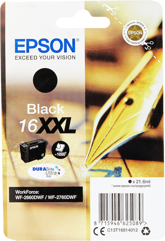 Epson 16XXL cartouche d'encre authentique noir (TVA incluse)