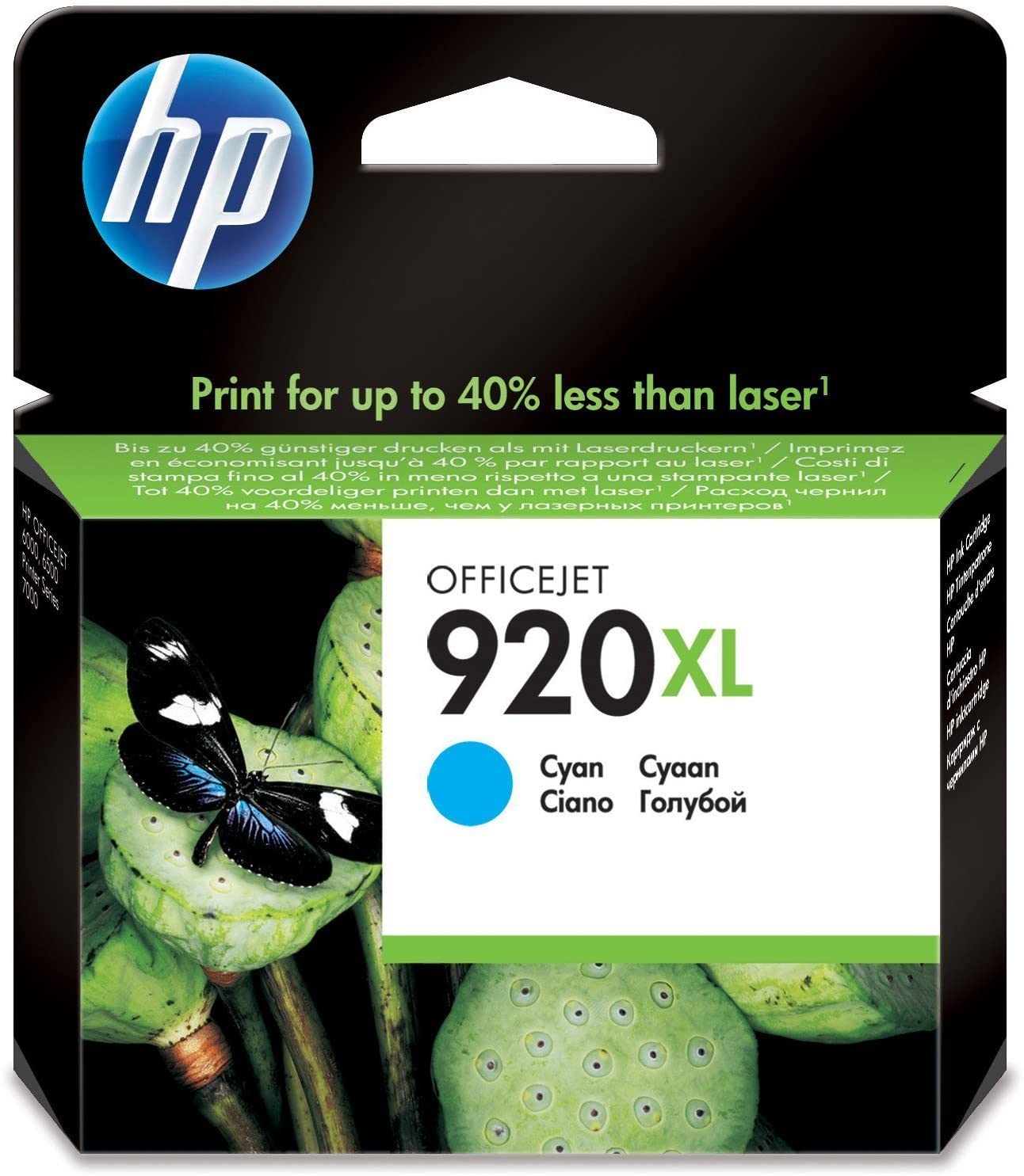 HP 920XL cartouche d'encre Cyan authentique CD972AE (TVA incluse)