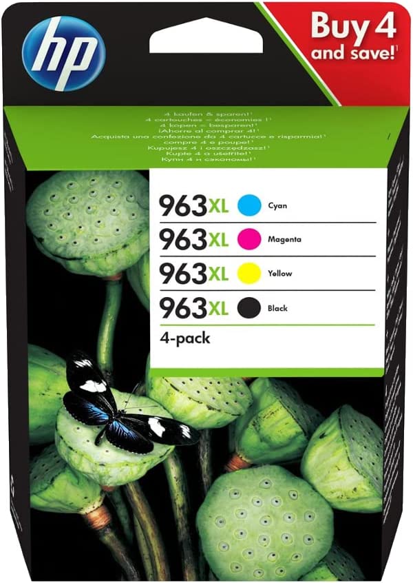 HP 963XL cartouche d'encre Noire/Cyan/Magenta/Jaune authentique 3YP35AE (TVA incluse)