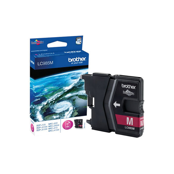 Brother LC985M cartouche d'encre Magenta authentique (TVA incluse)