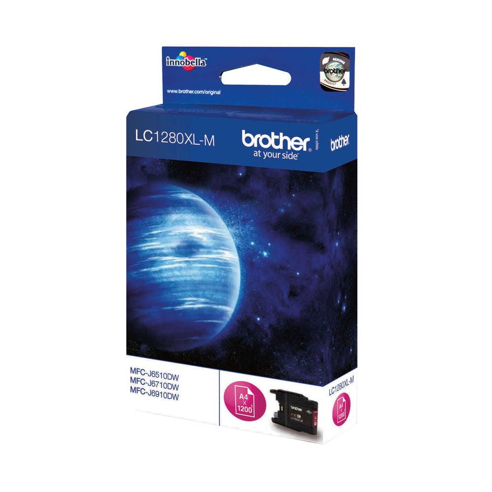 Brother LC1280XLM cartouche d'encre Magenta authentique (TVA incluse)