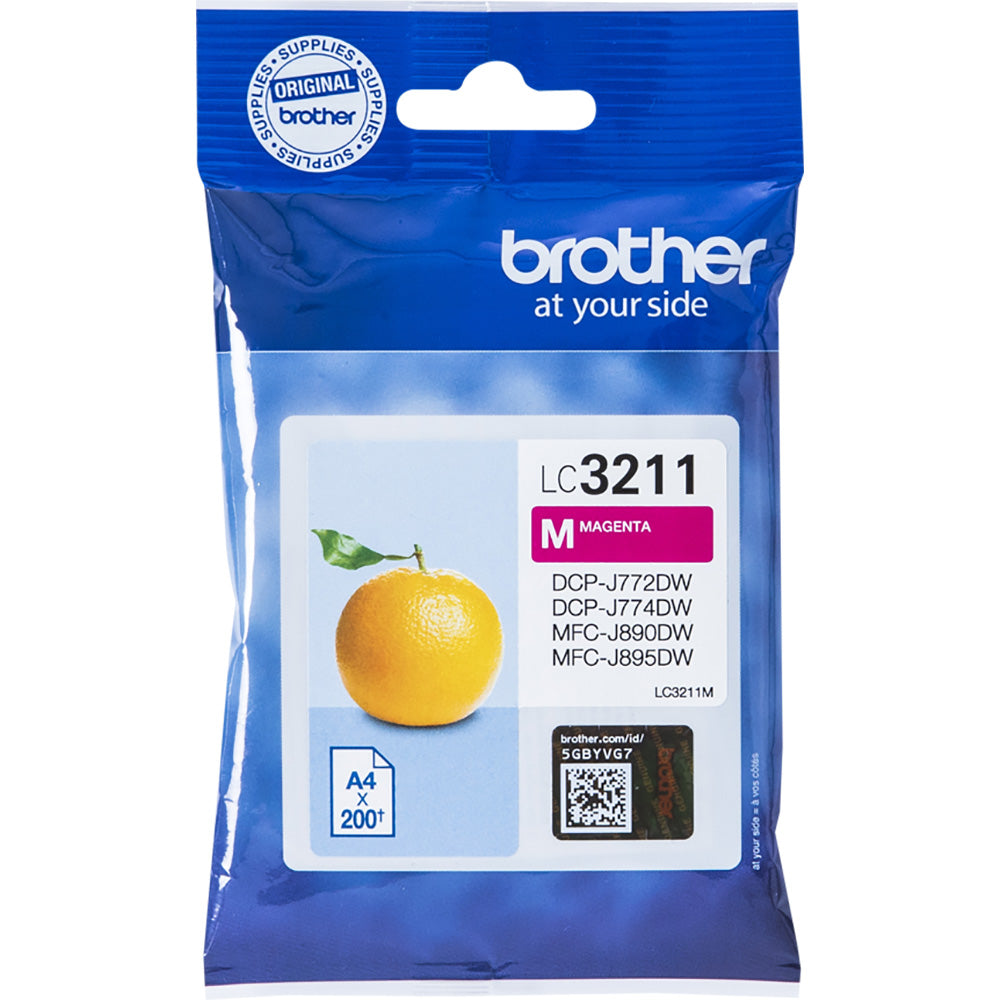 Brother LC3211 cartouche d'encre Magenta authentique (TVA incluse)