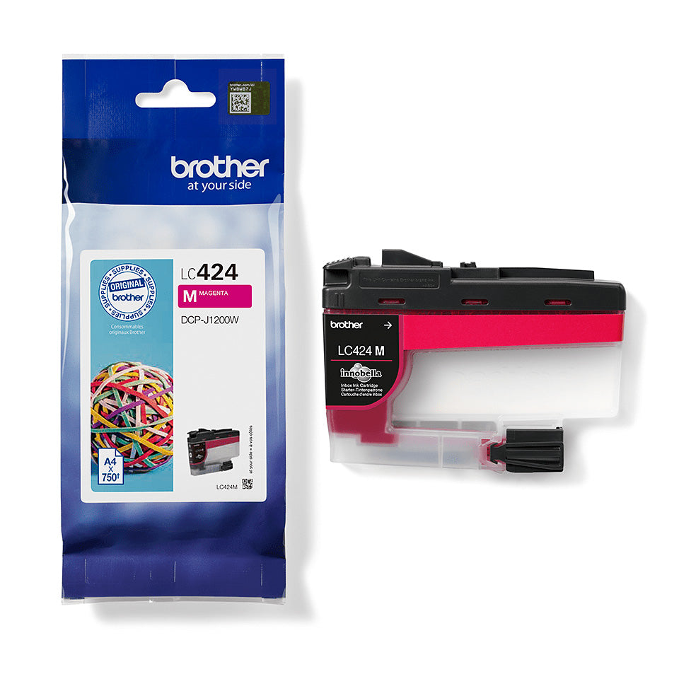 Brother LC424 cartouche d'encre Magenta authentique (TVA incluse)