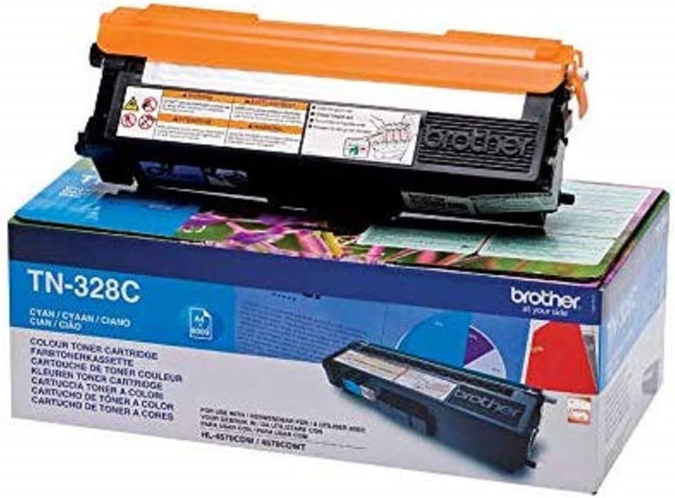 Brother TN328C cyan cartouche de toner authentique (TVA incluse)