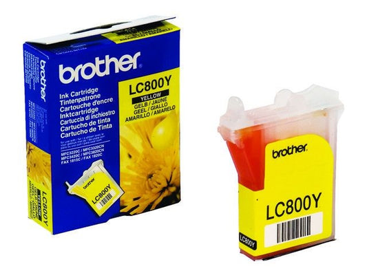 Brother LC800Y cartouche d'encre Jaune authentique (TVA incluse)